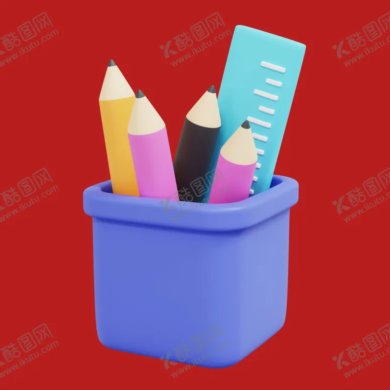 编号：15218401170428137272【酷图网】源文件下载-手绘文具用品