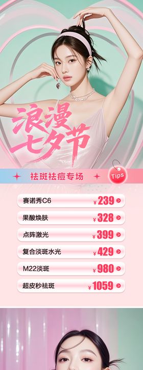 美业七夕节活动海报系列