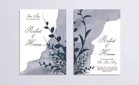 花卉婚礼请柬