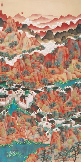 高端背景地产设计板城市豪宅开盘户外