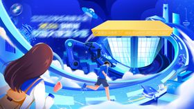 科技插画kv主视觉背景板