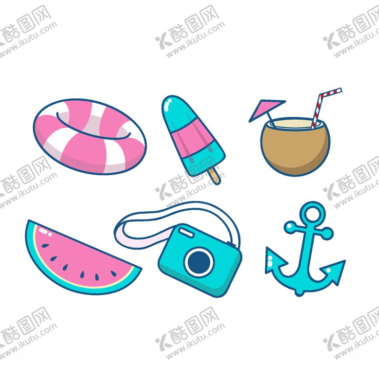 编号：57935509270950188755【酷图网】源文件下载-夏日元素