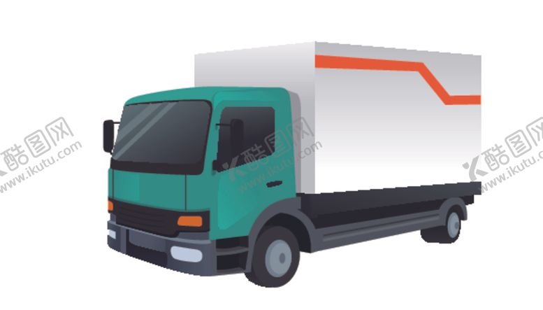 编号：23141509090929268761【酷图网】源文件下载-矢量厢货车