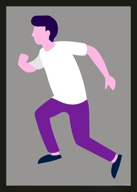 手绘男人男孩动画卡通卡通动画