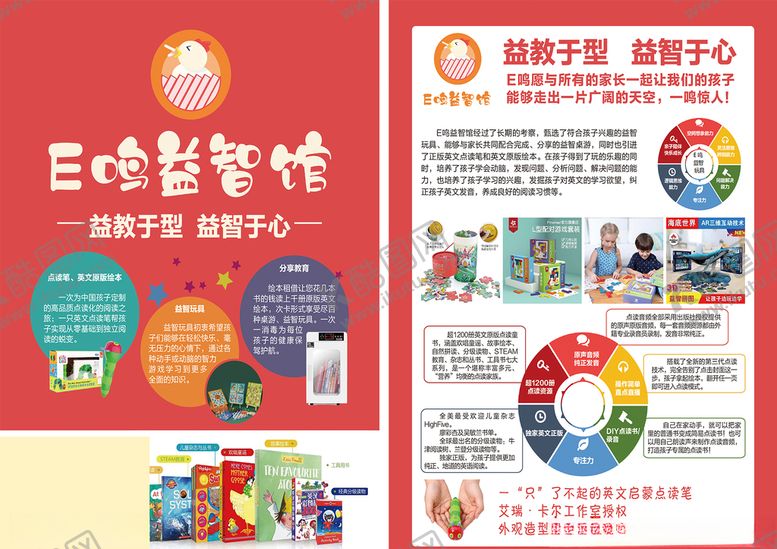 编号：77065610100940041259【酷图网】源文件下载-教育宣传单