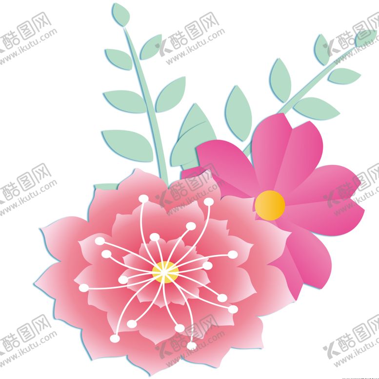 编号：72301409291720455834【酷图网】源文件下载-立体装饰花朵