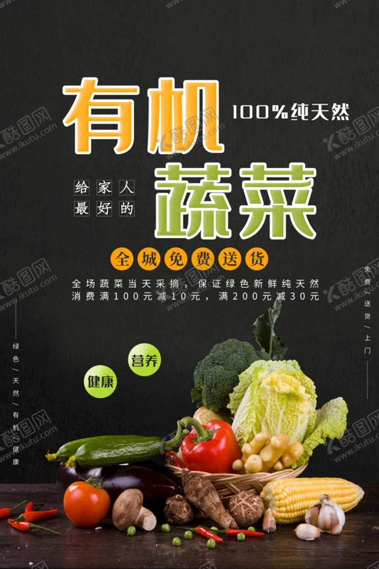 编号：45396009160918478125【酷图网】源文件下载-蔬菜海报  食堂展板蔬果配送
