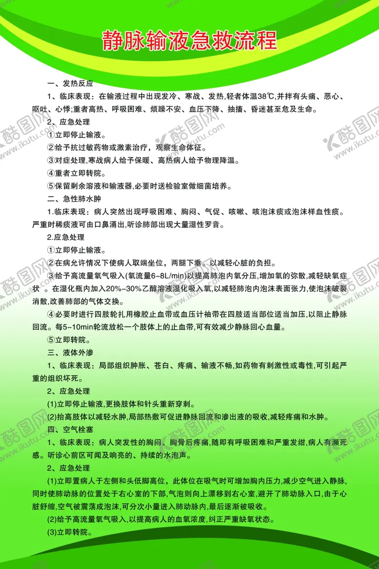 编号：71580702231500363765【酷图网】源文件下载-静脉输液急救流程