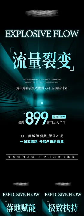 美业高级招商势能海报
