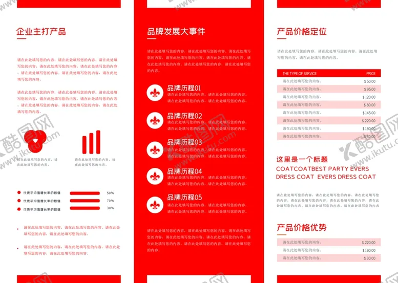编号：25713012060000033501【酷图网】源文件下载-红色三折页