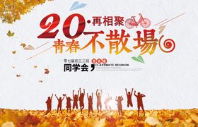 20年同学会横幅