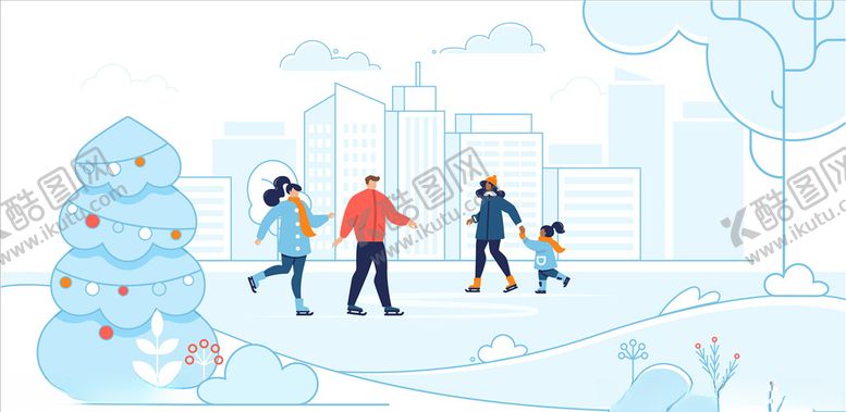 编号：95822309101349581776【酷图网】源文件下载-冬季插画