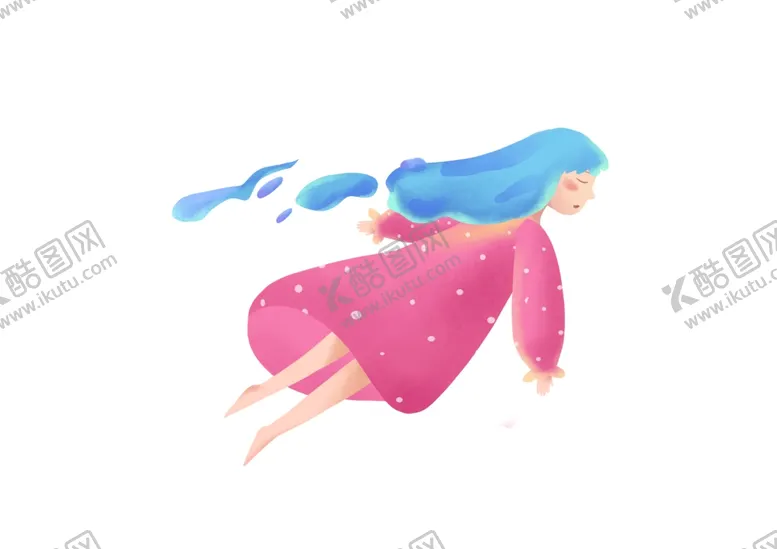 编号：81019809121701219687【酷图网】源文件下载-手绘小女孩