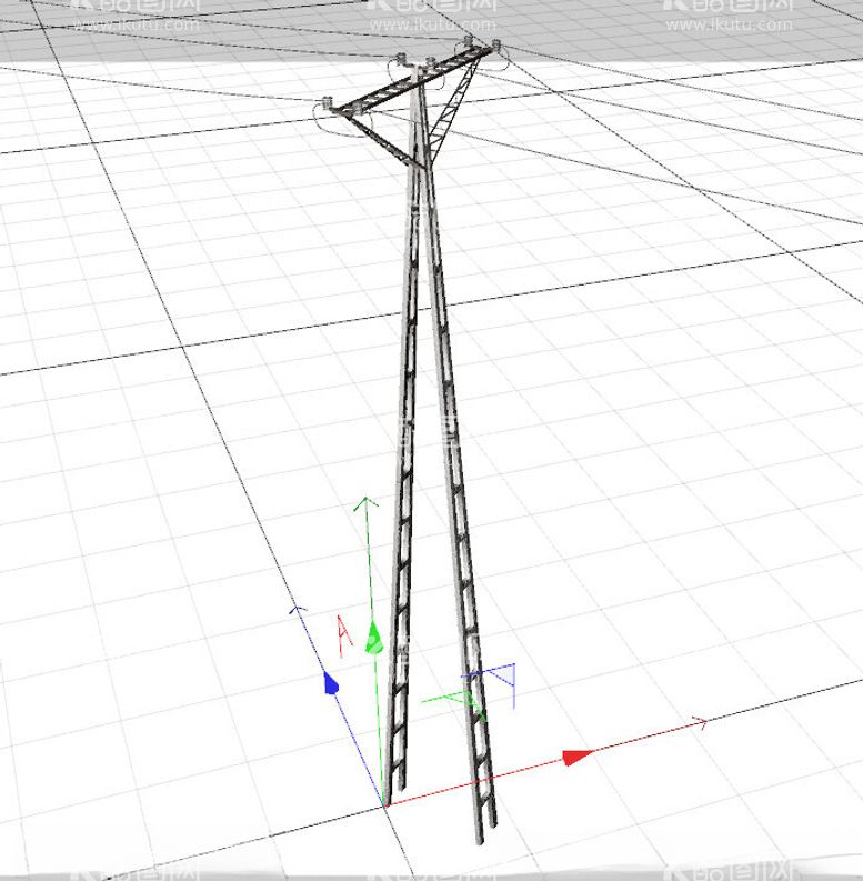 编号：64631602101831412426【酷图网】源文件下载-C4D模型电线杆