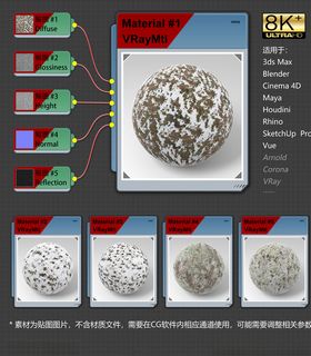 8K超清冰雪环境材质贴图