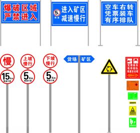 矿区  标识牌