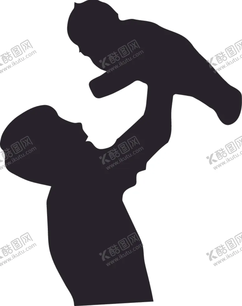 编号：18801002090038109708【酷图网】源文件下载-一个父亲托举抱着一个宝宝