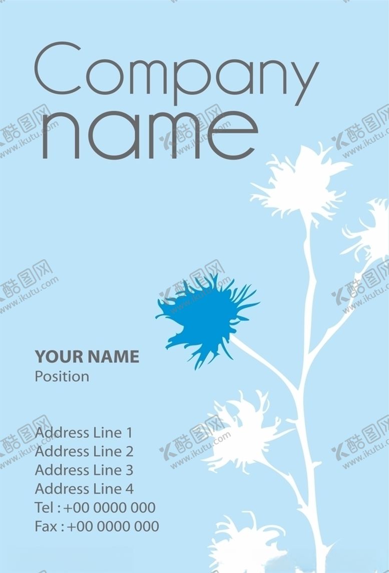 编号：61108610030101449678【酷图网】源文件下载-名片模板