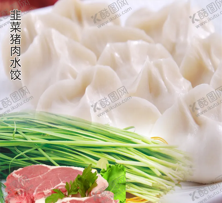 编号：45189106251805468998【酷图网】源文件下载-韭菜猪肉水饺