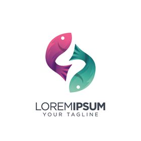 渔业标志图logo星星logo