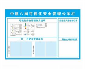 中建八局可视化安全管理公示栏