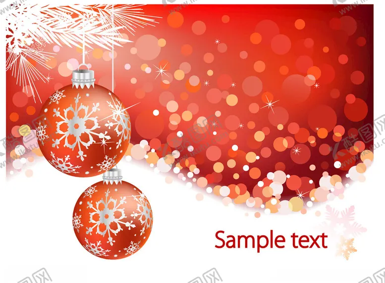 编号：81537404010902167572【酷图网】源文件下载-圣诞红色背景装饰图片