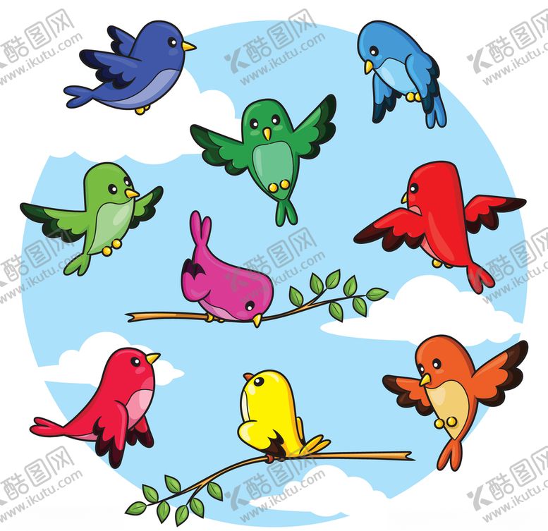 编号：35549109232304407641【酷图网】源文件下载-卡通鸟