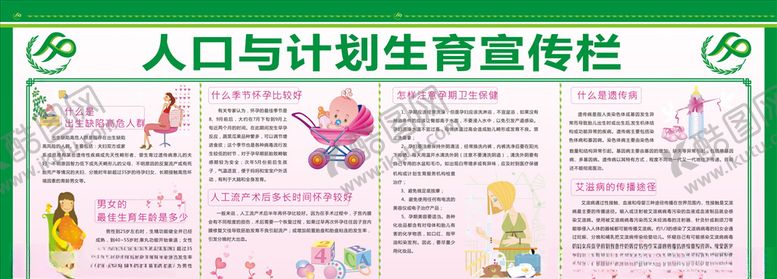 编号：41681910090958518452【酷图网】源文件下载-计划生育宣传栏