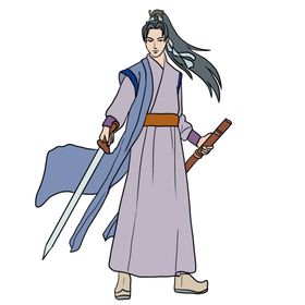 水墨武侠人物