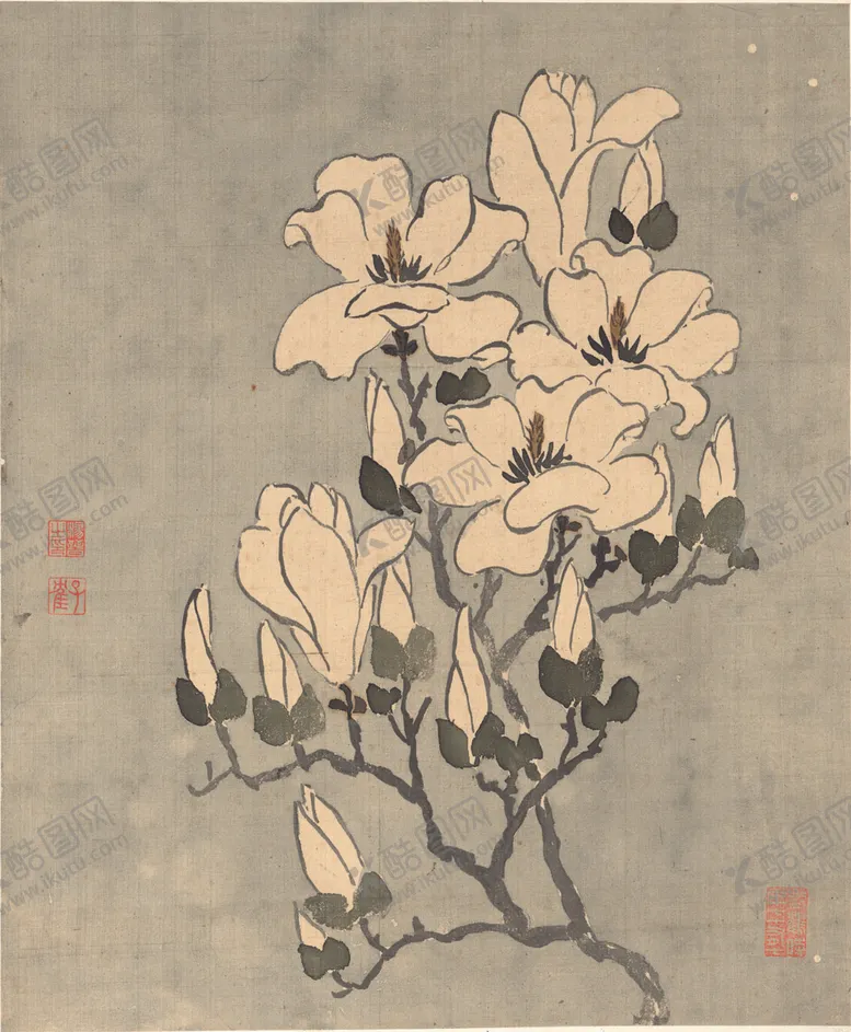 编号：38145506271446529375【酷图网】源文件下载-植物花鸟国画