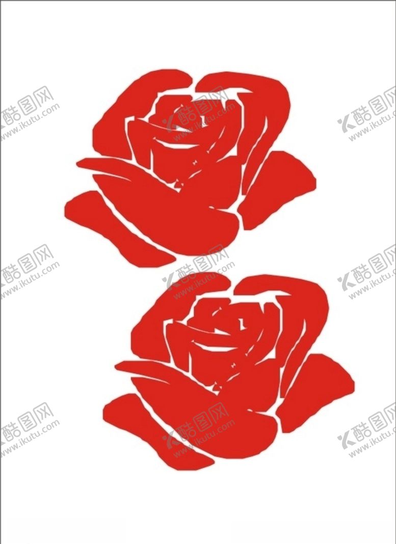 编号：31280407030519181144【酷图网】源文件下载-矢量玫瑰花朵花卉模板