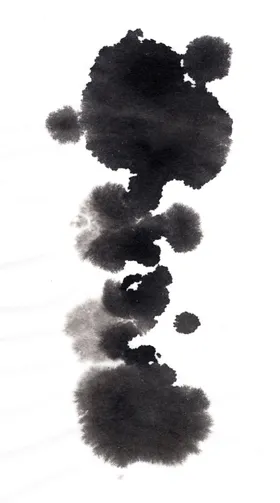 墨迹素材泼水笔头水笔