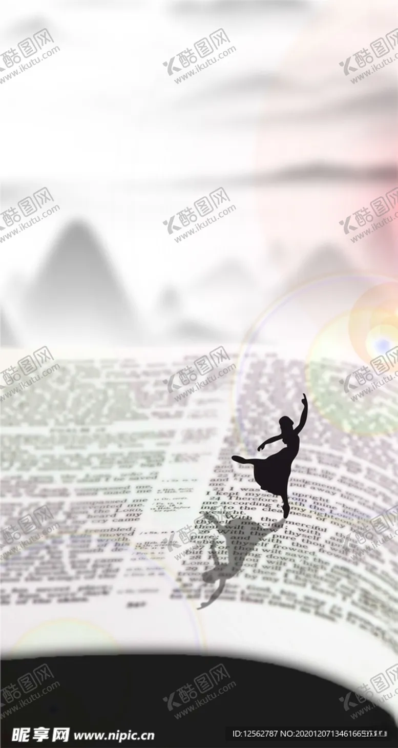 编号：55325504270919172739【酷图网】源文件下载-书上跳舞创意海报