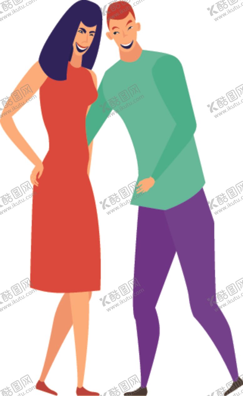 编号：67666510060729001214【酷图网】源文件下载-卡通情侣