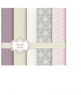 复古风几何图案墙纸集合