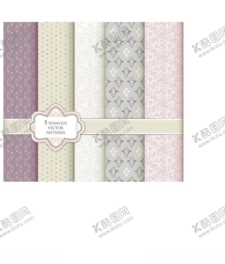 编号：66993611171444137103【酷图网】源文件下载-淡雅花纹墙纸图案集合