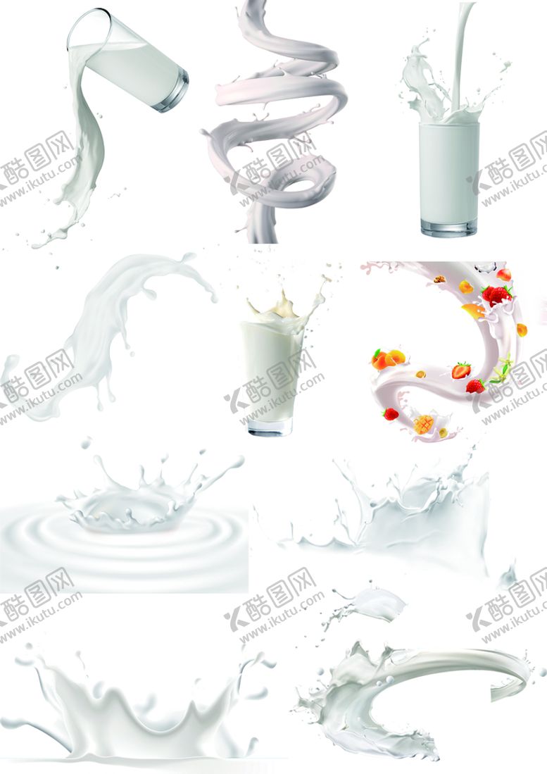编号：06482709171855139827【酷图网】源文件下载-牛奶素材