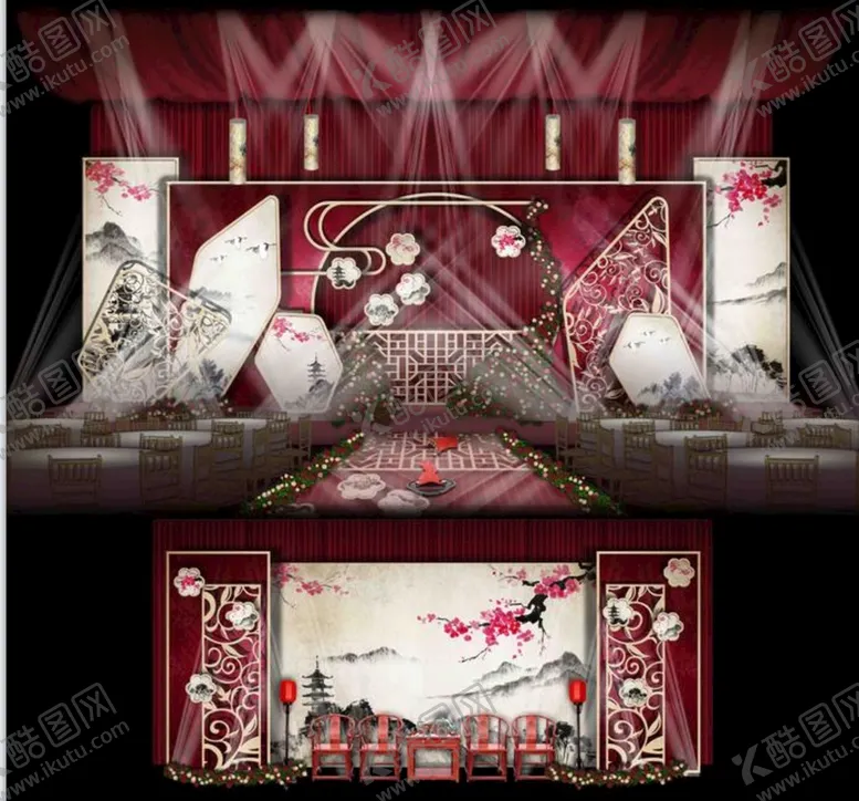编号：46015909250840481673【酷图网】源文件下载-新中式婚礼