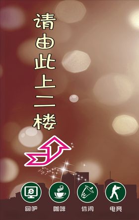 网吧指示牌