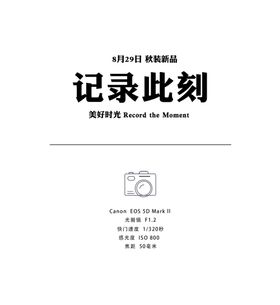 简约文字海报