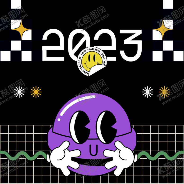 编号：52479809230444529806【酷图网】源文件下载-2023兔年卡通贺卡设计