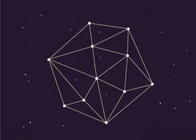 星座极简线条背景