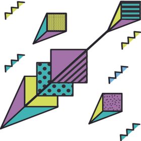 复古创意拼接图案