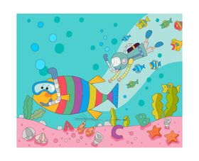 儿童插画装饰卡通卡通人物可爱卡通