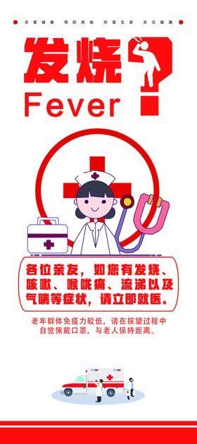 发烧健康检查展板