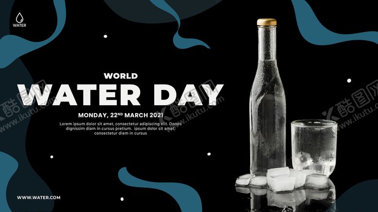 编号：17436509160430373297【酷图网】源文件下载-世界水日横幅模板 Psd