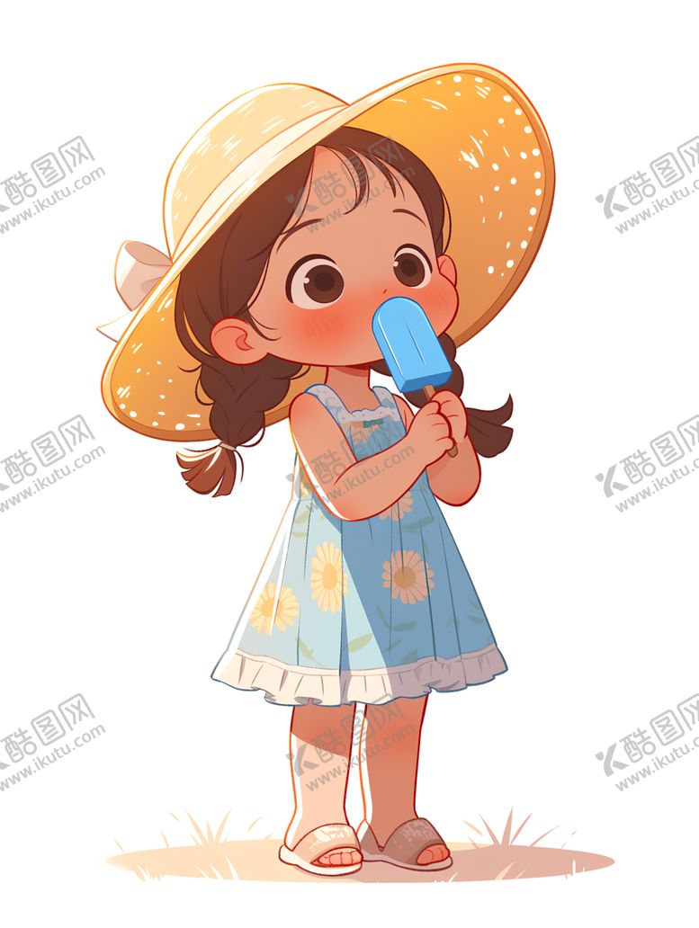 编号：95384001190640414823【酷图网】源文件下载-可爱女孩卡通女孩