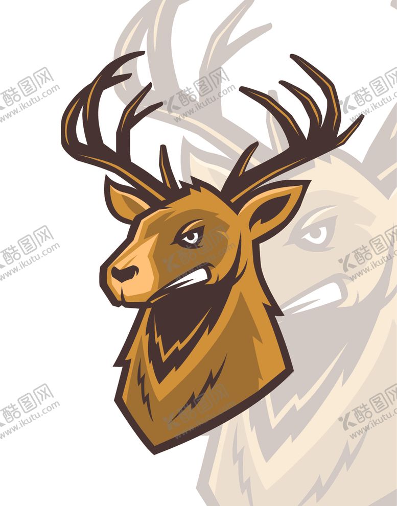 编号：82998110312040213286【酷图网】源文件下载-卡通麋鹿