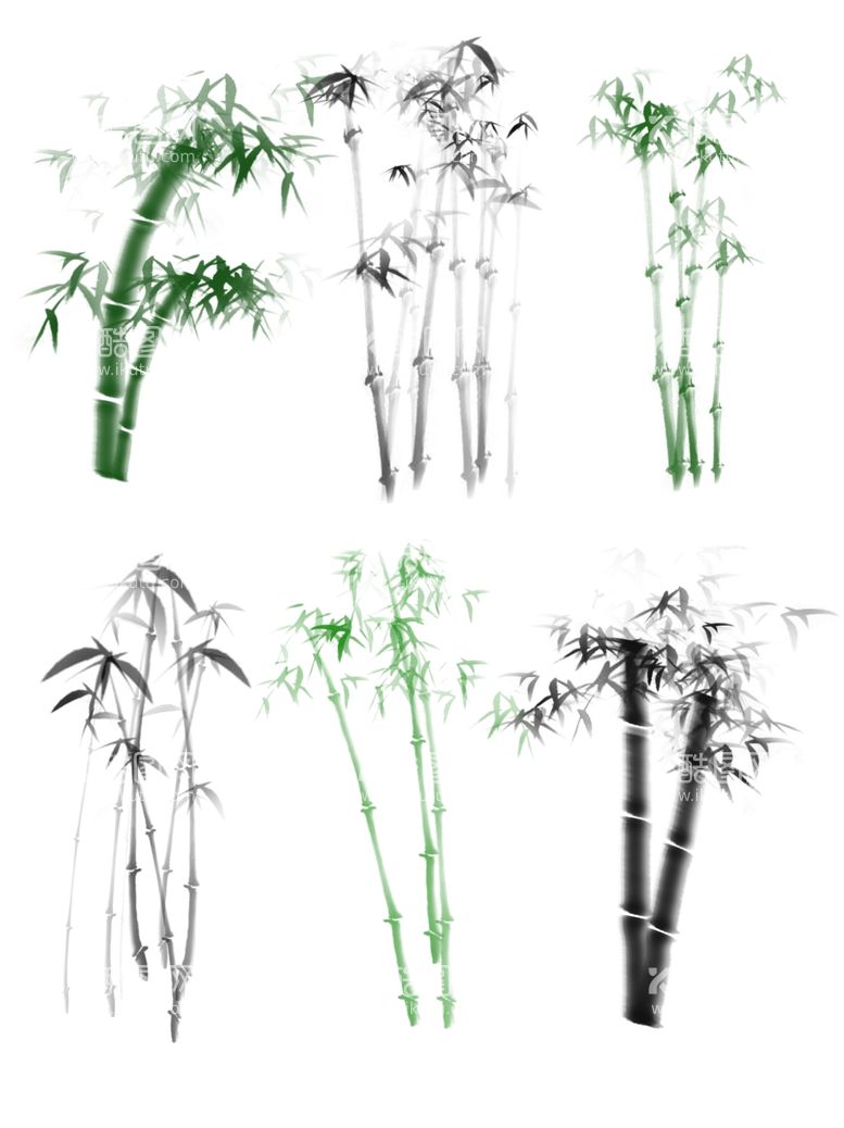编号：61693711240902551323【酷图网】源文件下载-水墨中国风免抠竹子