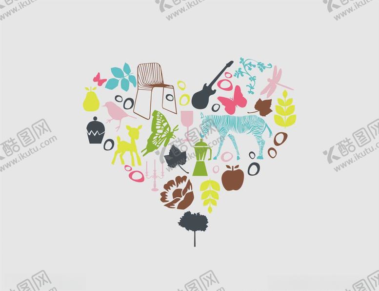 编号：72498109182316073898【酷图网】源文件下载-矢量动物森林元素